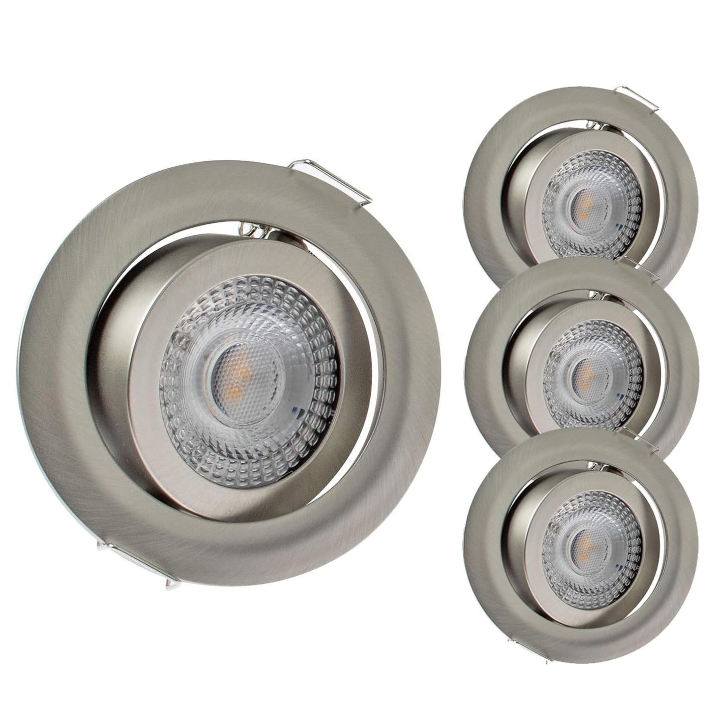 Rolux LED Einbaustrahler 230V, 68mm-72mm, dimmbar