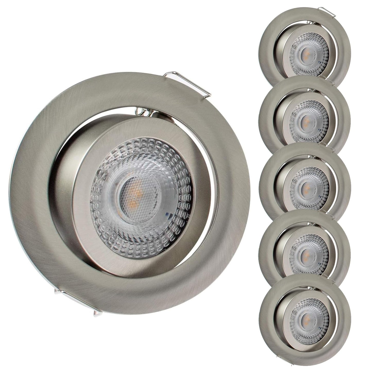 Rolux LED Einbaustrahler 230V, 68mm-72mm, dimmbar