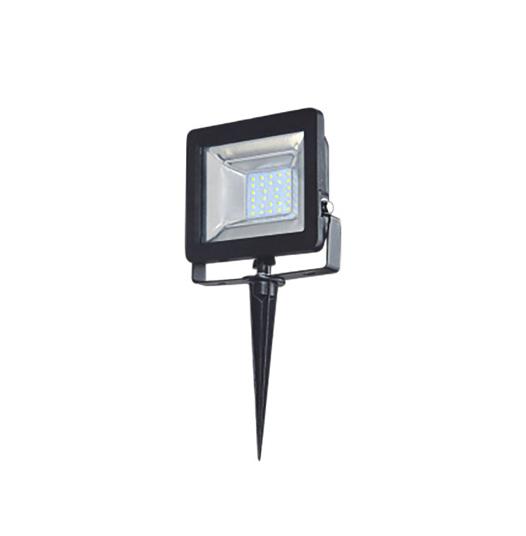 Rolux LED-Flutlichtstrahler "DF-51001-C-10-WW", schwarz, mit Erdspieß