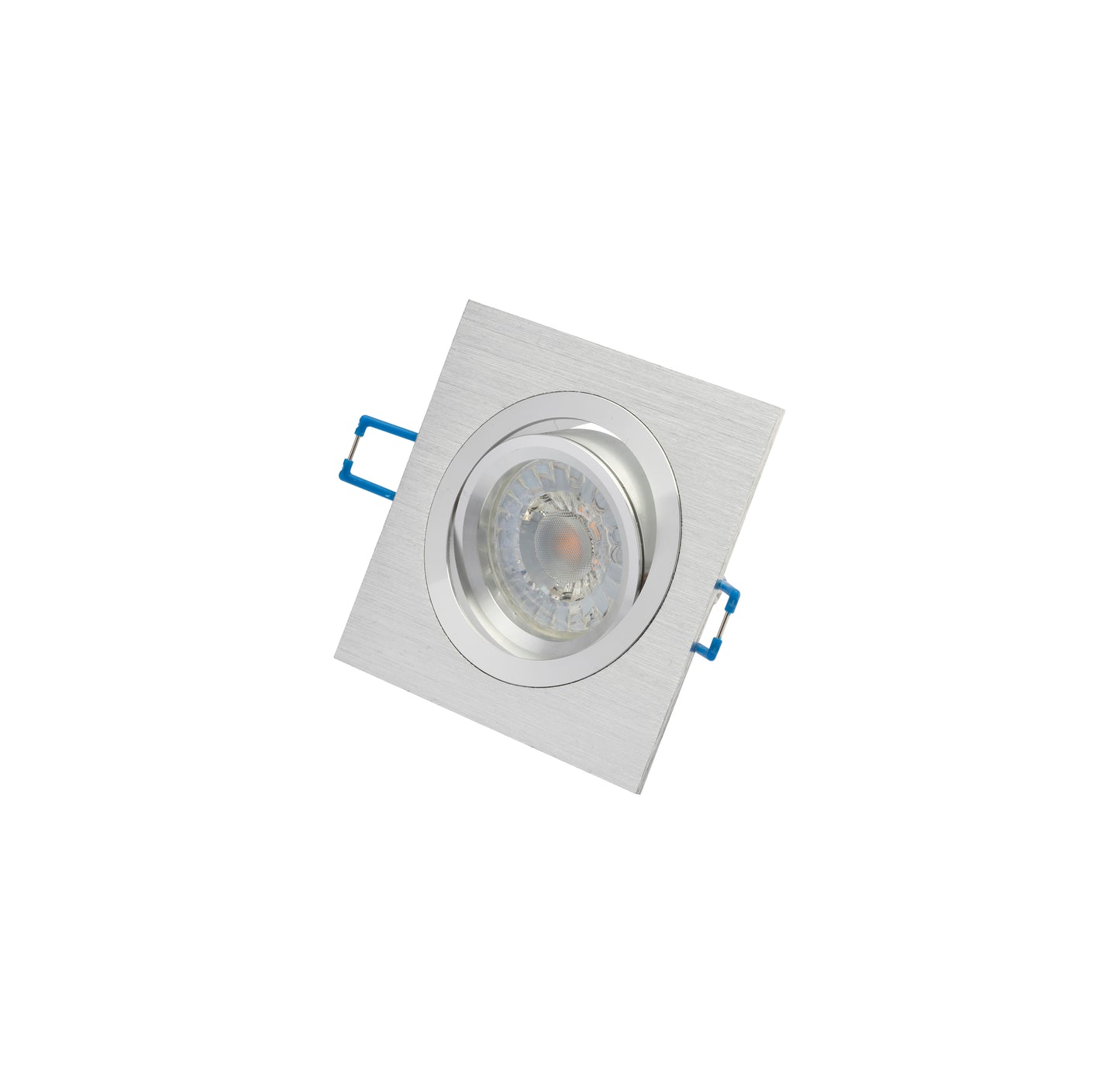 Rolux Einbauleuchte "DF-9404M", Alu gebürstet, quadratisch, schwenkbar