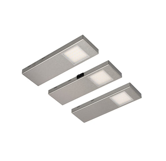 Rolux LED-Unterbauset "DF-1823", 3er Set mit Zentralschalter