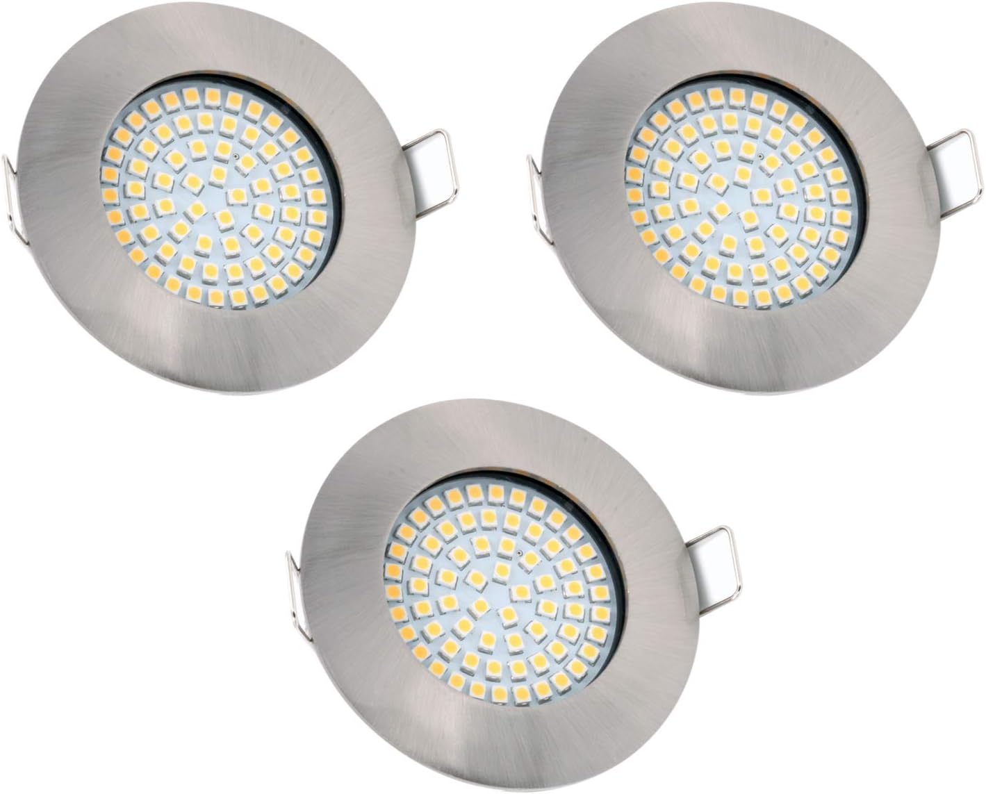 Rolux LED Einbaustrahler 230V - 58mm - 70mm - Matt-Chrom