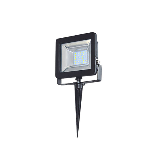 Rolux LED-Flutlichtstrahler "DF-51001-C-10-WW", schwarz, mit Erdspieß